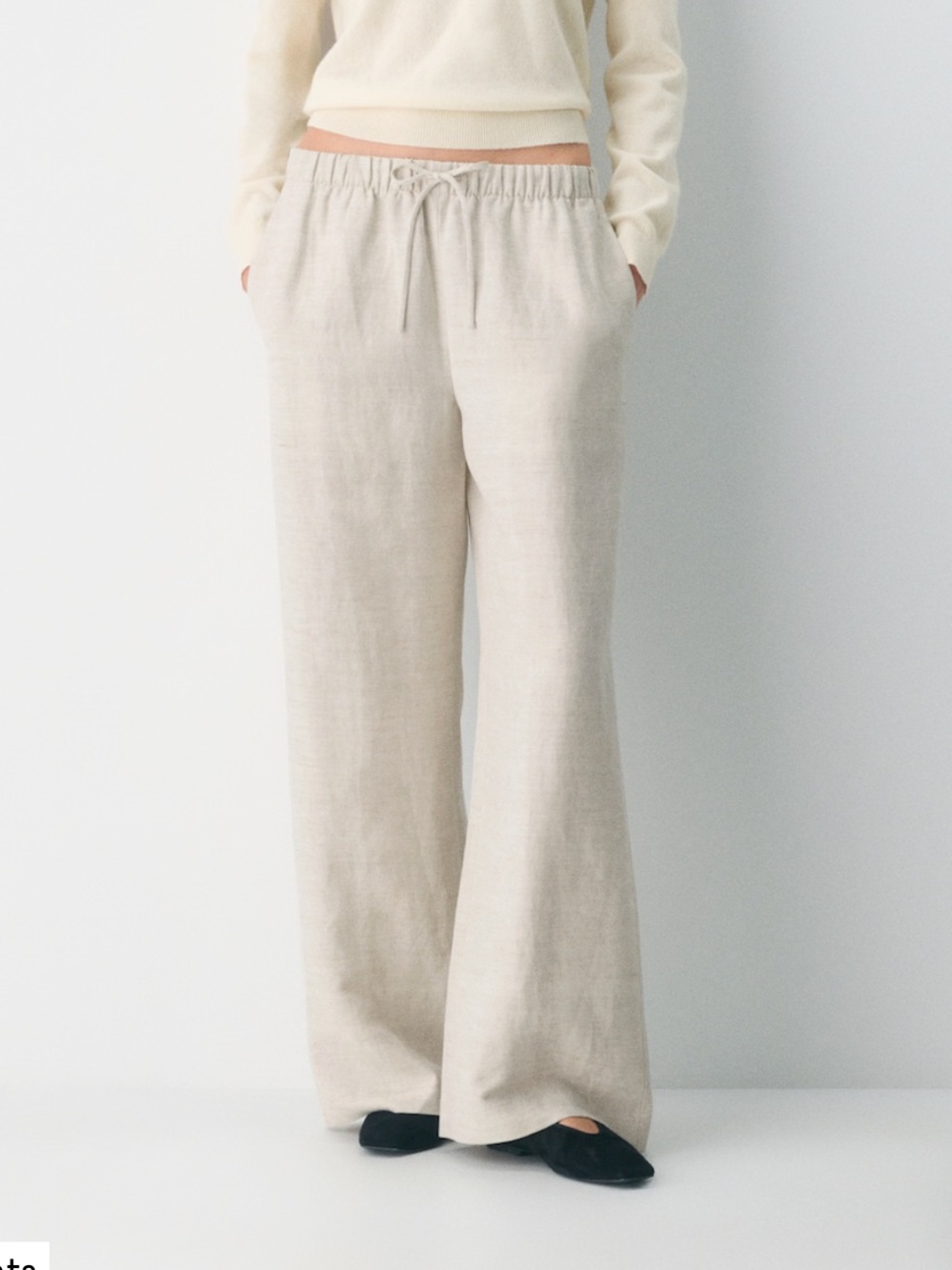 Aritzia Wilfred NWT Lodge Pants in CruiseLinen Fabric